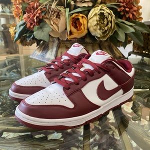 Nike Dunk Low Retro 'Team Red' White Mens 10 - DD1391 601